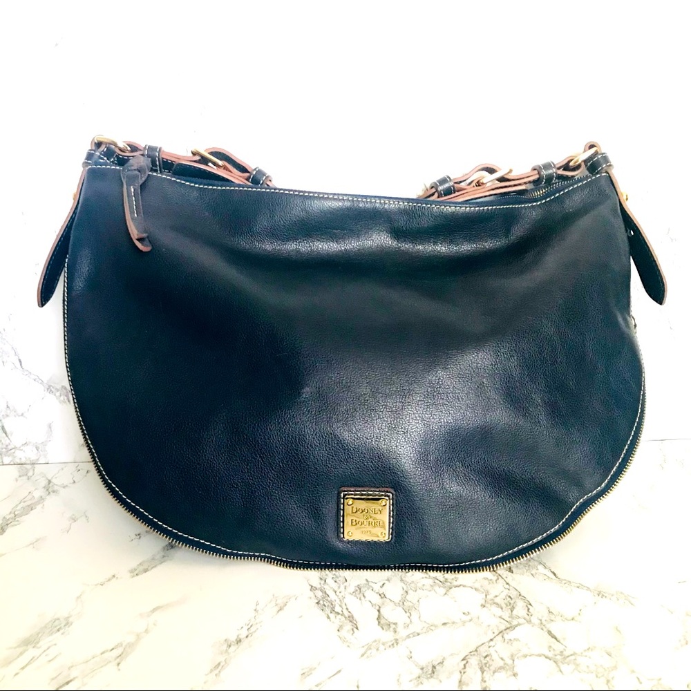 Dooney & Bourke Half Moon Hobo Navy Blue Handbag